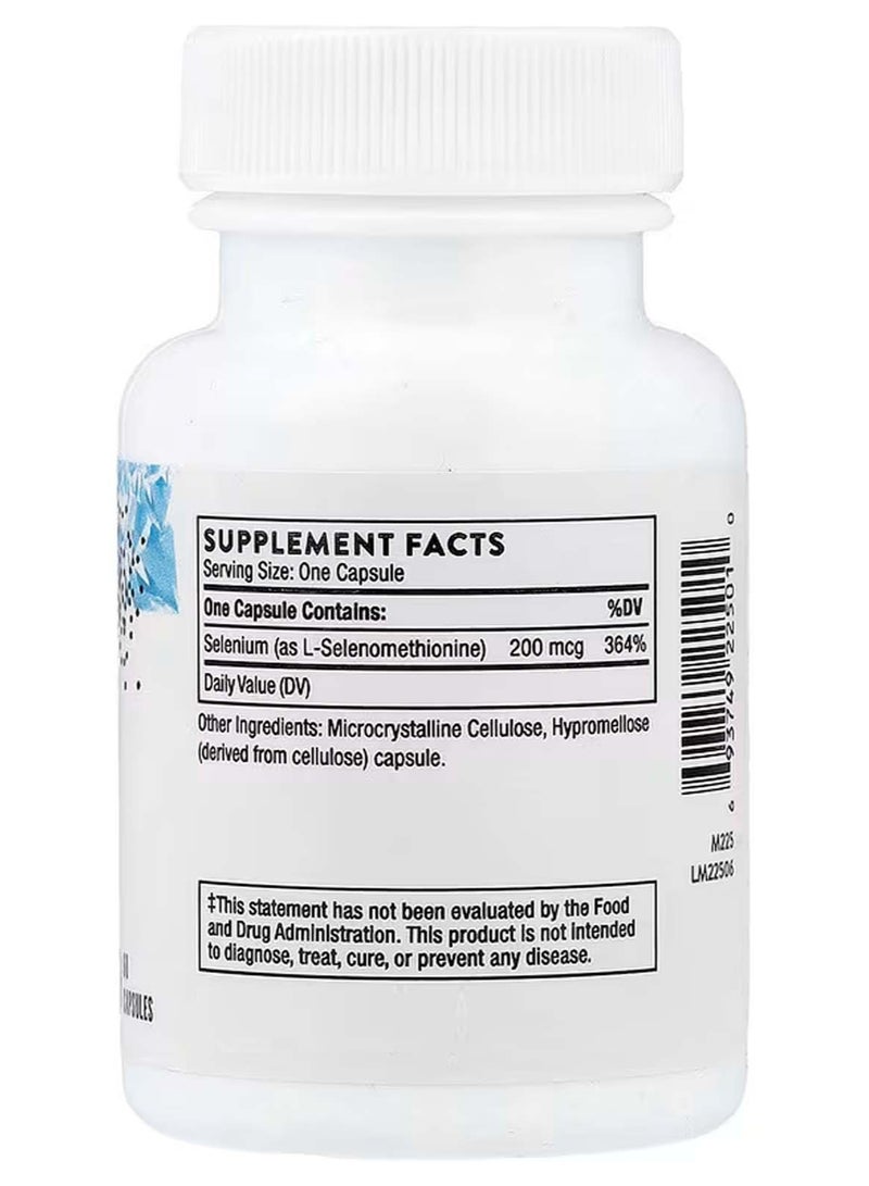 Thorne Selenium, 200 mcg, 60 Capsules - Image 2